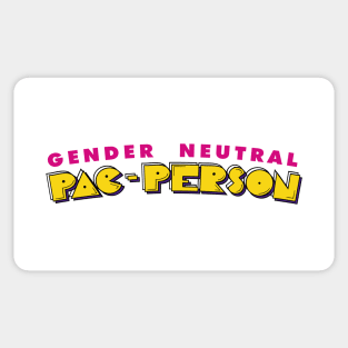 Gender Neutral Pac-Person Sticker